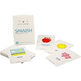 Bilingual Learn Languages - 34 Durable, Coated Vocabulary Flash Cards: Beach, Farm and Fruit Stand (All Ages) (Spanish)