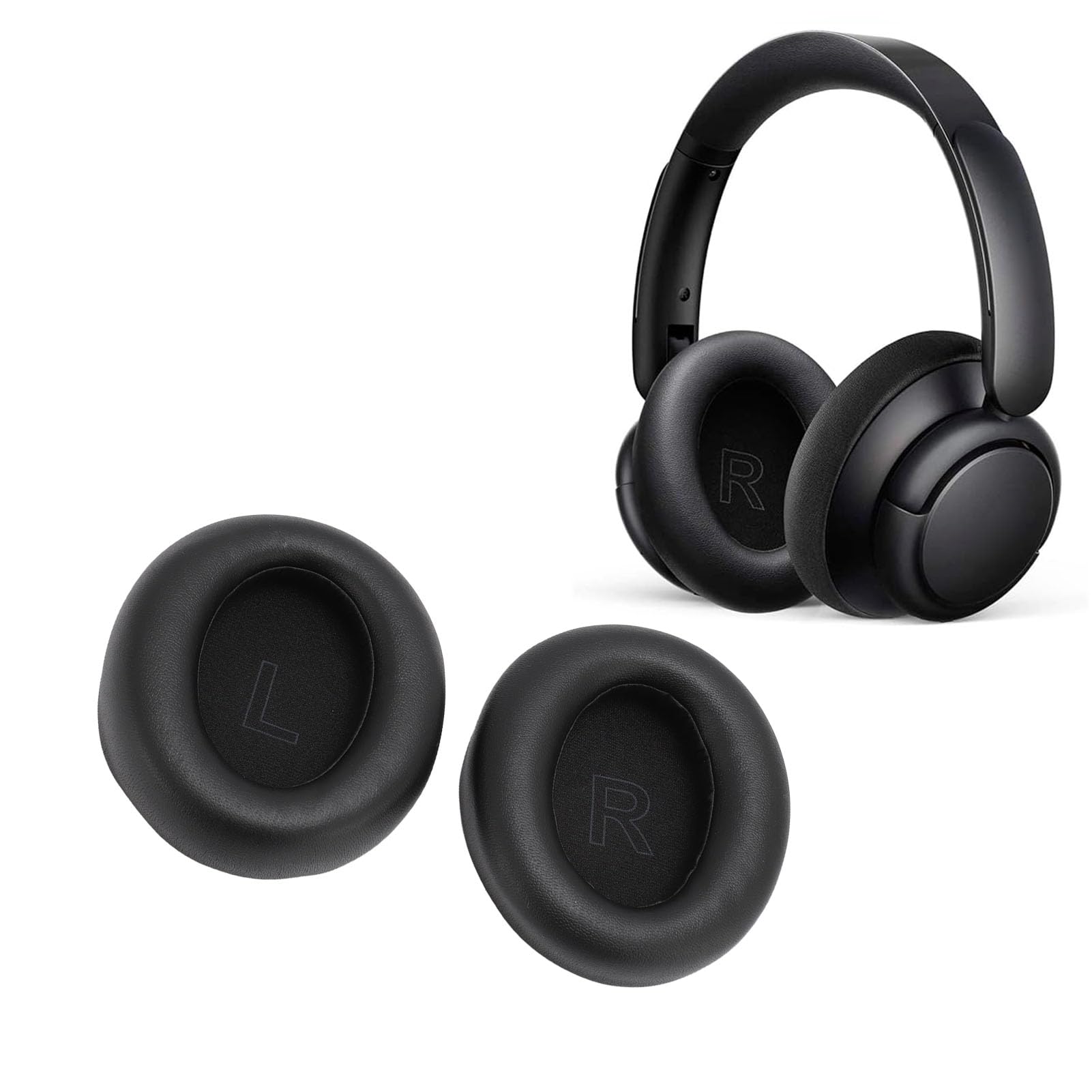 Ear Pads Replacement for Soundcore Life, Soft Protein Leather Earpads Ear Cushions Ear Pad for Soundcore Life Q30 Q35 Q30 BT Q35 BT Headphones (-2610240009411)