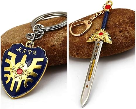 Amazon ドラゴンクエスト ロトの剣 ロトの盾 キーホルダー ロトのつるぎ ロトの紋章 勇者の剣 チャーム ダイの大冒険 アイドル 芸能人グッズ 通販