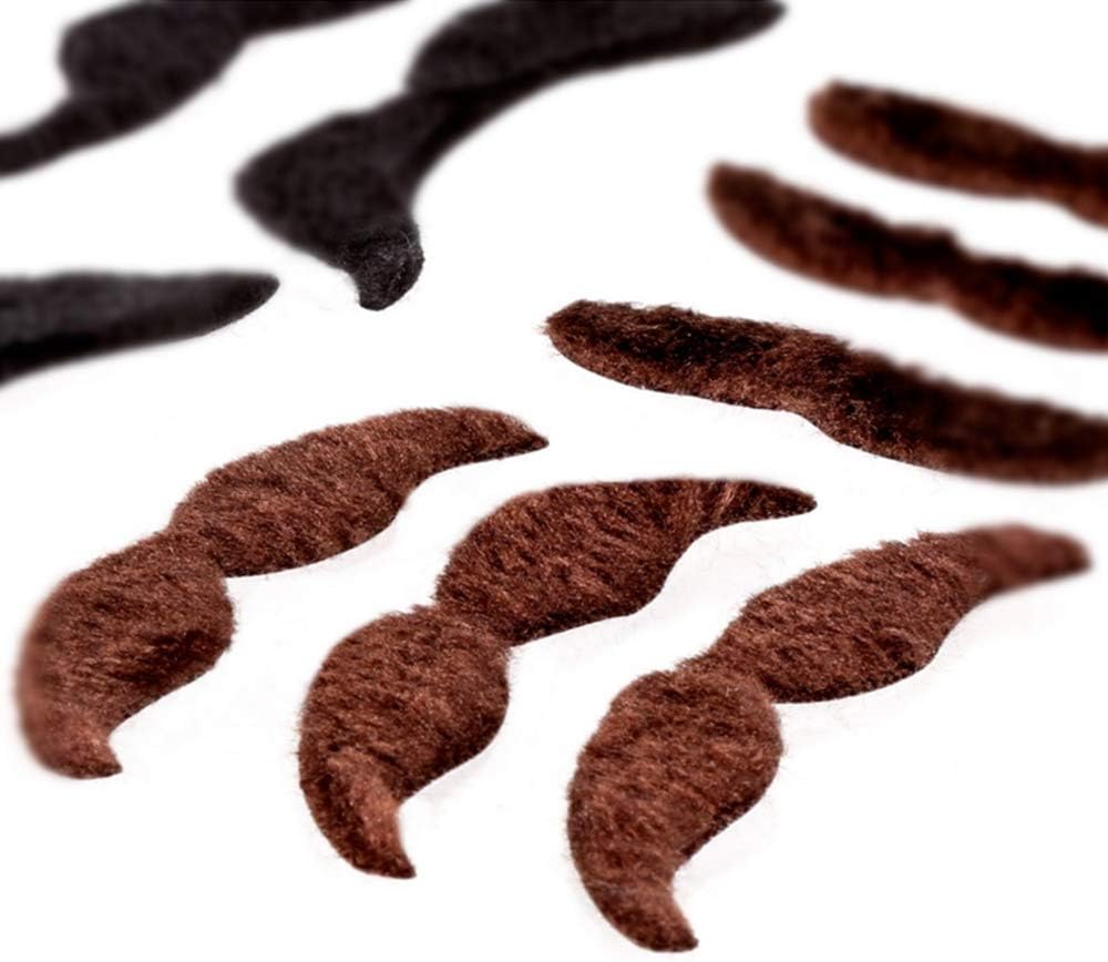 nuluxi Novelty Self Adhesive Fake Moustache Self Adhesive Beard Set Self Adhesive Fake Beards Decorations Supplies for Fiesta Party Masquerade Party Photo Props and Performance (16 - Image 5