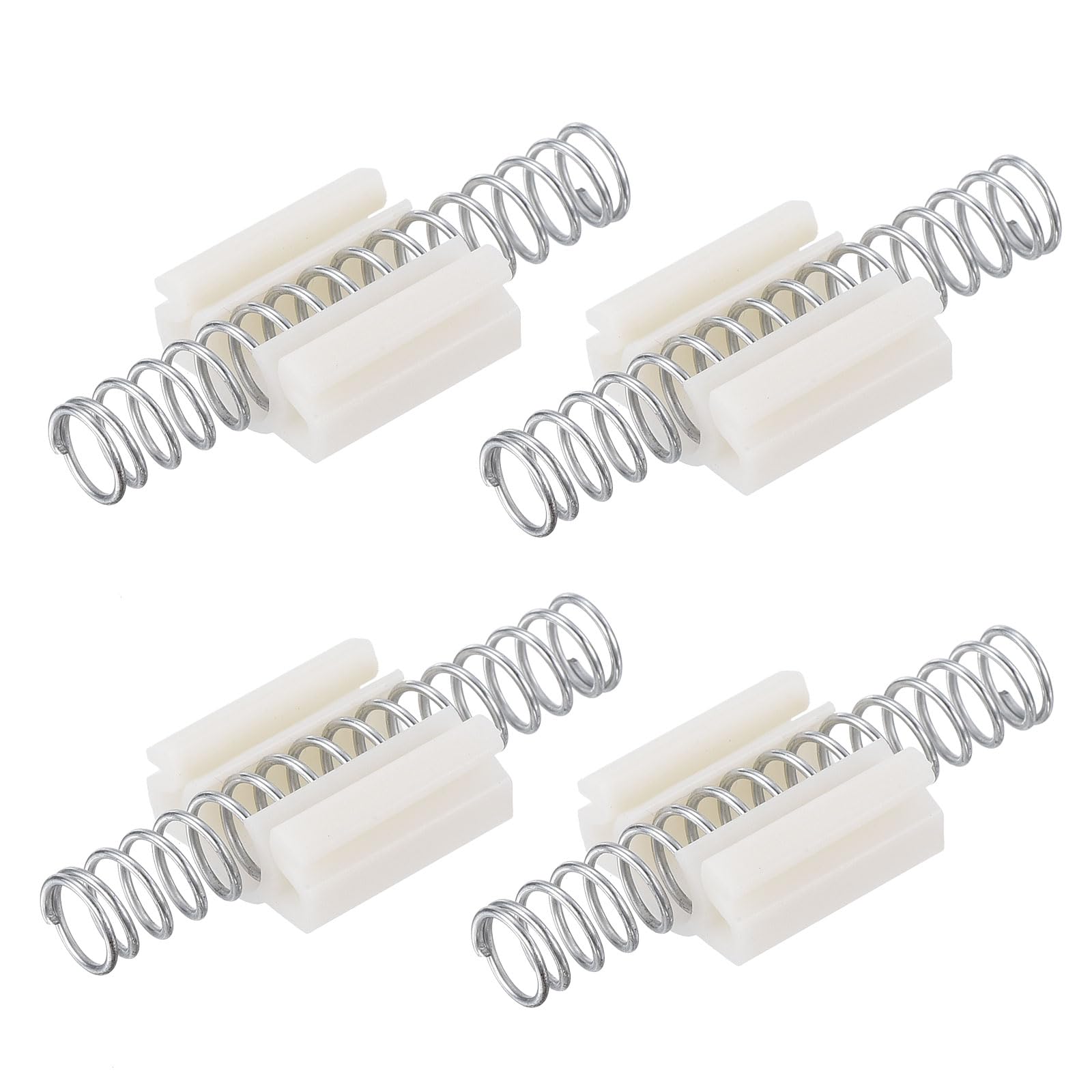 uxcell Bifold Door Hardware, 4-Pack Bi-fold Door Slide Guide, Bifold Closet Door Hardware Repair Part Kit for Sliding Wardrobe Doors Folding Door, Silver