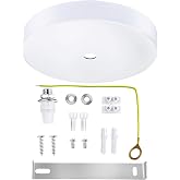 Arturesthome 4.7" White Ceiling Plate Light Kit Rewind Single Hole with Hardware,Ceiling Canopy for Pendant Lighting or Chandelier,Easier to Install Than Standard Canopies
