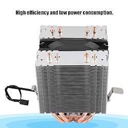 Single Fan Radiator, 4 Heat Pipe CPU Fan Radiator