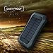 Solar Charger with Strong LED Flashlight, 10000mAh Solar Phone Charger with Dual USB Port, Outdoor Portable Solar Power Bank Built-in Strong 52LED Flashlight for Camping, Travelling & other Activities