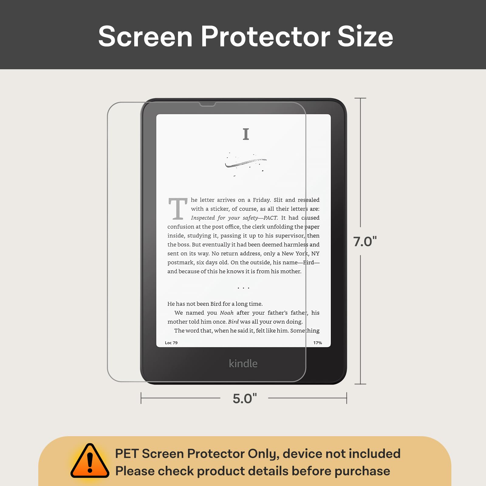 CoBak 3 Pack Anti-Glare Matte Screen Protector for 7