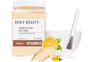 GEN'C BÉAUTY Jelly Mask Set Jelly Mask Powder Hydrating Moisturizing for Spa and Home use (VitaminC)