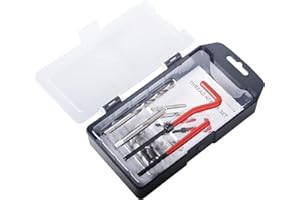 Rudolsean Thread Repair Kit M12x1.25mm Helicoil Restoring Thread Repair Tools Wire Insert Kit for Helicoil Type Internal Screw Holes Repairing (M12 x 1.25)