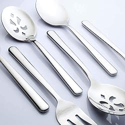 Enwinner Serving Spoons*2 Slot Spoons* 2 Forks *2