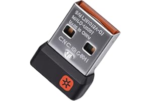 Wisoqu USB Unifying Receiver, Wireless Keyboard Mouse Dongle ForLogitech MK235 MK245 MK270 MK275 MK295 MK315 MK345 MK470, wit