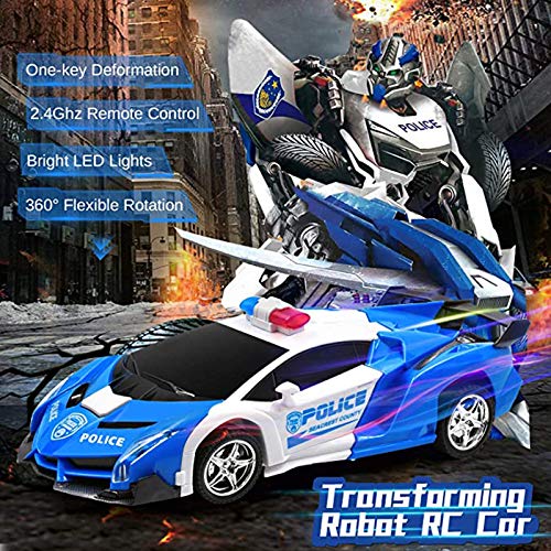 Remote Control Transformer Car, Transformer RC Car for Boys Transformers Toys 2 in 1