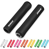 Eco-Friendly Silicone Bike Handlebar Grips, Ergonomic Non-Slip MTB Grips for Mountain Bikes, BMX, Beach Cruisers, Scooters, Folding Bikes &amp; Kids Bicycles (Black, 30mm)