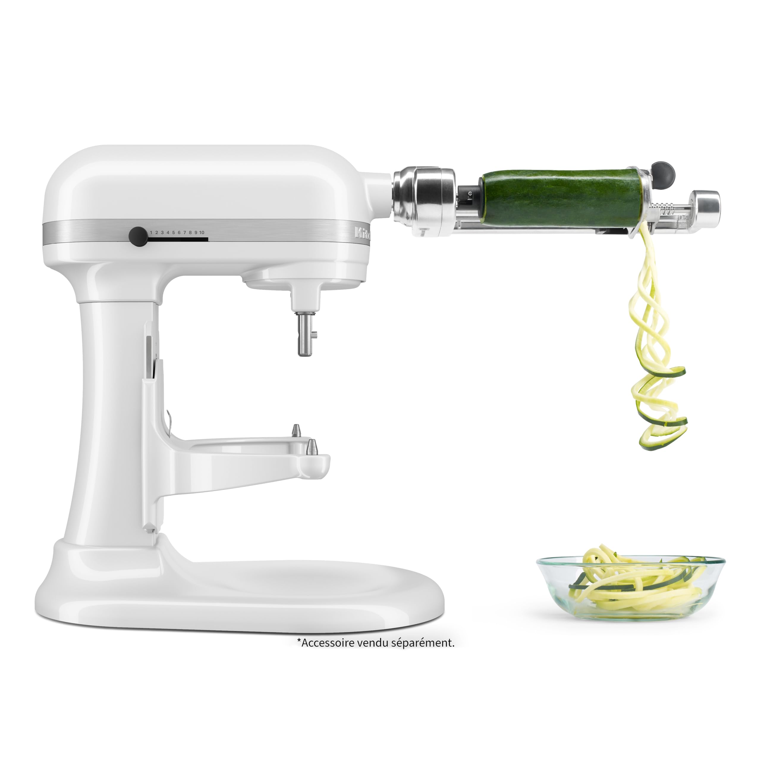 KitchenAid HEAVY DUTY KÜCHENMASCHINE MIT SCHÜSSELHEBER 5,2 L - WEISS 5KSM55SXXEWH 8
