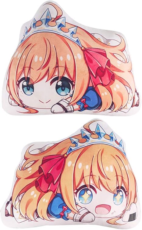 Amazon プリンセスコネクト Re Dive クッション ぬいぐるみ 抱き枕 ペコリーヌ ユースティアナ 萌えグッズ 3dプリント 可愛い だきまくら ふわふわ コスプレ 小道具 人気アニメ キャラクター 人形 ギフト プレゼント 40 45cm ぬいぐるみ ホビー