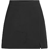 Cider Mini Skirt High Waist Zip Up Split Bodycon Fitted Party A Line Skirt