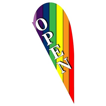 9 Ft Long Bannerbuzz Open House Teardrop Flag 2 5 X 5 42 Single