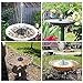 COSSCCI Solar Fountain Pump Bird Bath,1.4w Portable Submersible Free Standing Solar Outdoor Fountain for Small Pond, Patio Garden