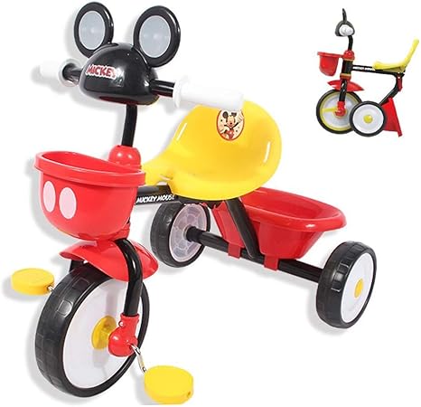 Amazon Co Jp 子供用自転車 折りたたみ三輪車 持ち運びに便利なトロリー ベビーディズニーグッズ三輪車 折りたたみ式バランスカー610x7x470mm Color Red ホーム キッチン