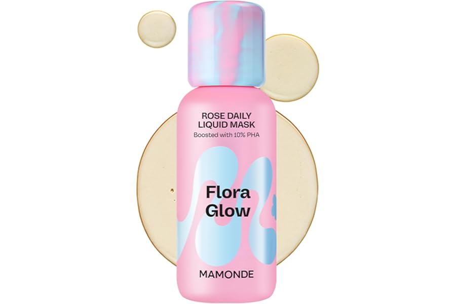 MAMONDE Flora Glow Rose Daily Liquid Mask | Hydrating, Exfoliating, Smoothing Korean Leave-On Face Mask with Hyaluronic Acid & Peptides For Korean Glass Skin | For All Skin Types