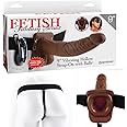 Pipedream Products Pipedream Fetish Fantasy 9 Inch Vibrating Hollow Strap On Balls, Brown