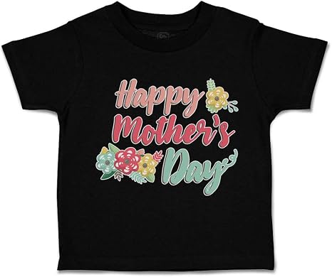 Amazon.com: Mother's Day Toddler T-Shirt Happy Mother's Day B Cotton