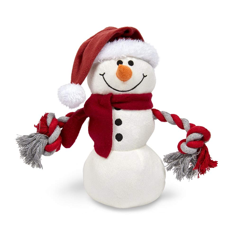 Petface Christmas Traditional Snowman Rope Dog Toy