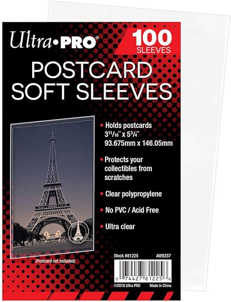 Amazon Co Jp ウルトラプロ Ultrapro 収集用品 カードスリーブ ポストカード ホビー 通販