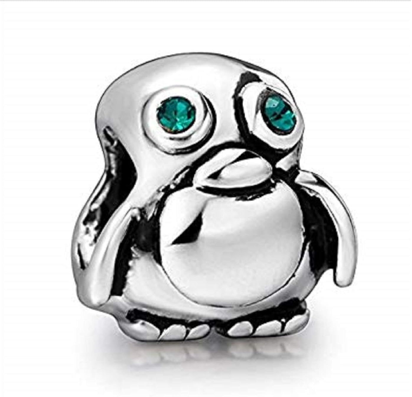 EvesErose Silver Penguin Bead Sterling Charm Fits Pandora