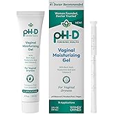 pH-D Feminine Health Moisturizing Vaginal Gel, 2 Fl Oz, 14 Applications | Hyaluronic Acid, Aloe &amp; Vitamin E, pH Balanced, Vegan, No Added Parabens, Made in USA