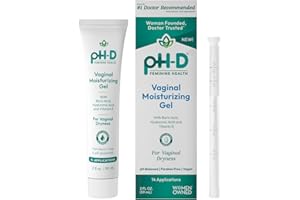 PH-D FEMININE HEALTH SUPPORT Boric Acid Moisturizing Vaginal Gel with Hyaluronic Acid, Vitamin E for Vaginal Dryness by pH-D Feminine Health, Woman Owned, Paraben-Free, pH-Balanced, Vegan, 14 Applications, Made in the USA