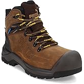 PUMA Safety Iron HD MID Men's Safety Boots, Composite Toe, Electrical Hazard Protection, Slip Resistant, Waterproof, Brown, Size M8 (632715-08-400)