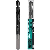 17/32 Inch Industrial Grade M35 Cobalt Drill Bit, Reduced Shank,TiAlN Coat | Total Length of 6", 135 Degree Split Point, 3-Flat 1/2" Shank, Cobalt Drill Bit for Metal, Hardened Steel, Stainless Steel