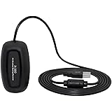 Wireless USB Gaming Receiver Adapter Compatible with Microsoft Xbox 360 Controllers, Desktop PC Laptop Gaming Adapter for Win