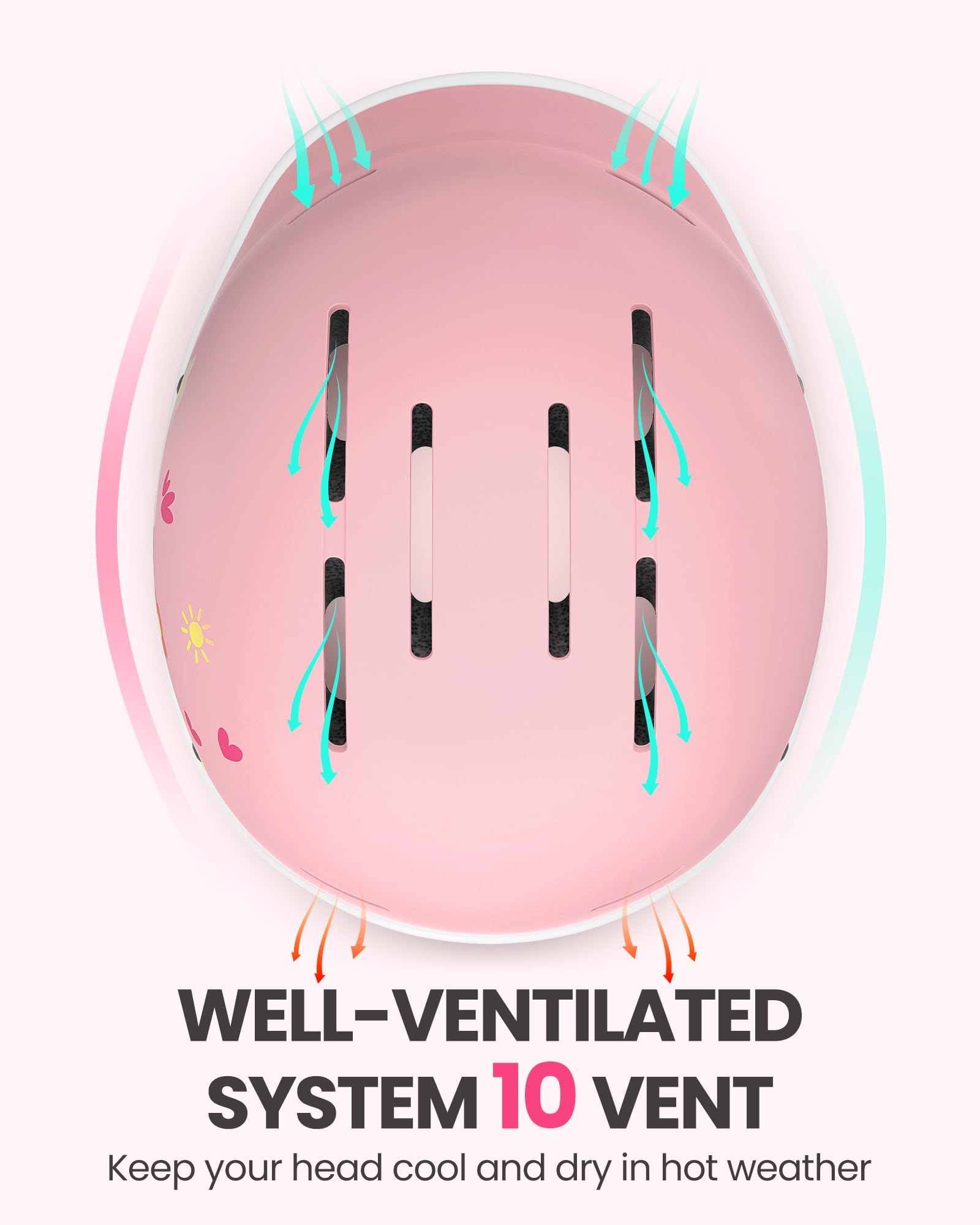 OutdoorMaster Toddler Helmet, Toddler Bike Helmet, Bike Helmet for Youth Boys & Girls, Kids Helmet with Visor, Dial Fit Adjustment Ventilation Multi-Sport Helmet for Bicycle Skate Scooter Longboard