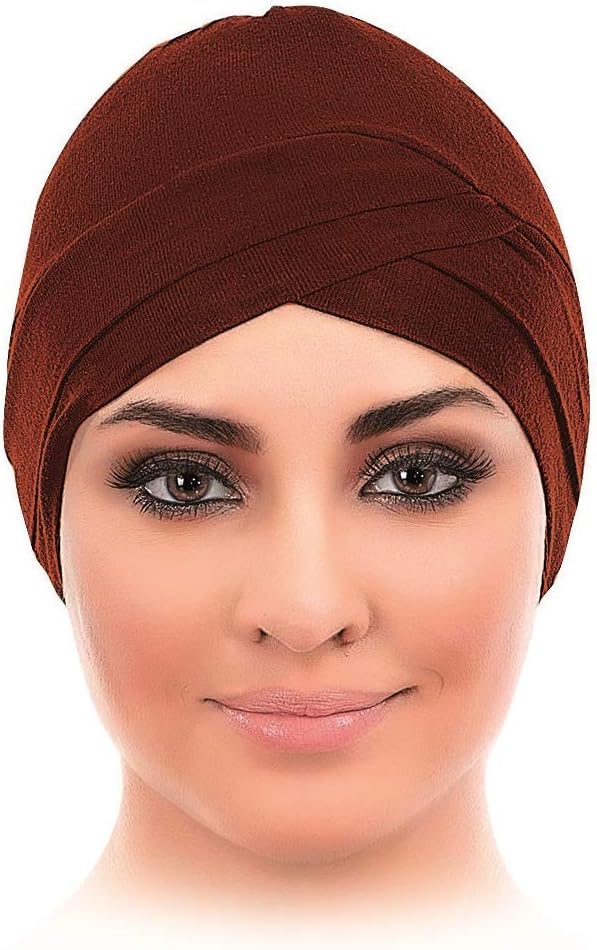 Diagonal Style Viscose Spandex Fabric Hijab Under Scarf Cap Bone Head Wrap Bonnet Bone Chemo Hat Tube Cap