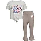 Magic Threadz Disney Clothes Baby Girls 2-Piece Set – Stitch, Minnie, Jessie, Marie Outfit Set Infant (12M–24M)
