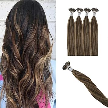Amazon Com Hairdancing 16 I Tip Hair Extensions Human Hair