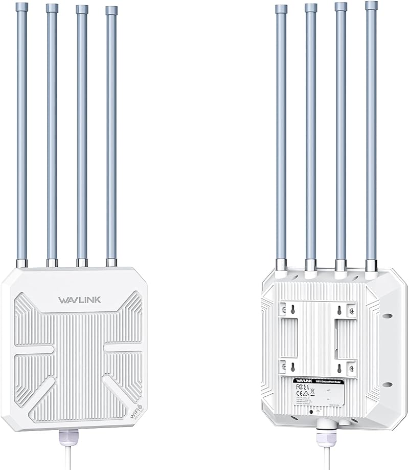 WAVLINK WiFi6 Outdoor Access Point AX3000 Dual Band with PoE IP67 4x8dBi