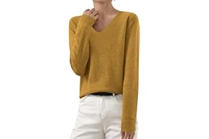QUFECH Cashmere Sweaters for Women Long Sleeve Tops Soft Warm Cozy Pullover Lightweight Wool Knit Jumpers Sweater