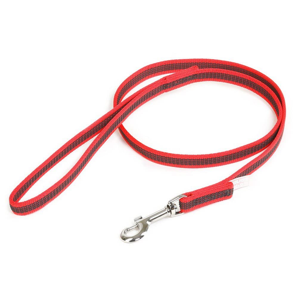 Color & Gray Super-Grip Leash with Handle, 14 mm x 1,2 m, Red-Gray