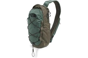 The North Face Borealis Sling Bag | Crossbody Bag with Water Repellent Finish, Adjustable Strap, Multiple Compartments, Tablet Sleeve, Duck Green/New Taupe Green, One Size