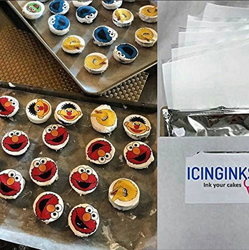 Icinginks Exclusive Cake Printer Package - Cake Wireless Image Printer, 10 Flexible Frosting Sheets, 100 Wafer Papers & Set of 5 Cake Ink Cartridges