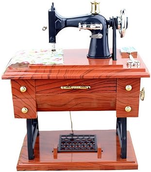 Sewing Machine Music Box Miniature Handmade Classic Vintage