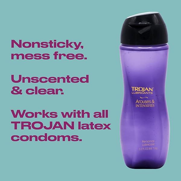 TROJAN LUBRICANTS AROUSES AND INTENSIFIES, PERSONAL LUBRICANT, SILICONE PERSONAL LUBE, 3 FL OZ