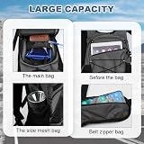 Flintronic 8L Lightweight Breathable Bike Backpack Grey Hydration Compatible view 2