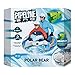 Pipeline SNO Polar Bear 3D MEGA Inflatable 2 Person Snow Tube with 4 Grip Handles and Repair Kit, 48” Inch Diameter