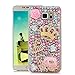 Note 5 Case,Galaxy Note 5 Case - Mavis's Diary 3D Handmade Bling Crystal Luxury Cute Pumpkin Car Golden Crown Dancing Girl Shiny Sparkling Pink Diamonds Gems Clear Hard Cover for Samsung Galaxy Note 5