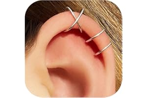 MILACOLATO 4Pcs 925 Sterling Silver Ear Cuffs for Women 14K Gold Plated Adjustable Ear Cuffs Non Piercing Minimalist Ear Cuff Earrings Fake Helix Cartilage Clip on Earrings Hypoallergenic
