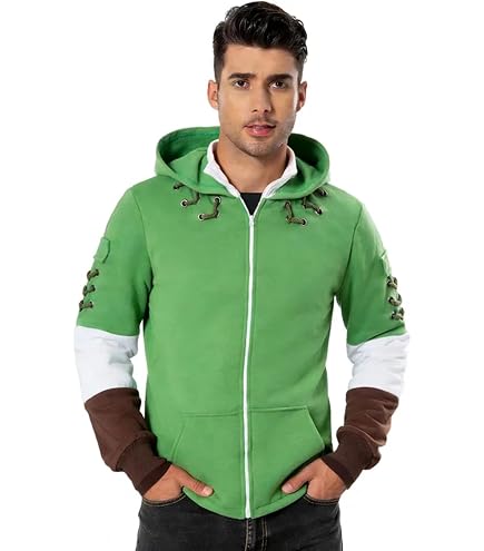 Amazon.com: CHLOBLOM Edward Elric Cosplay Costume 3D Hoodie Zipper