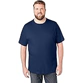 KingSize Men's Big & Tall Shrink-Less Lightweight Crewneck T-Shirt