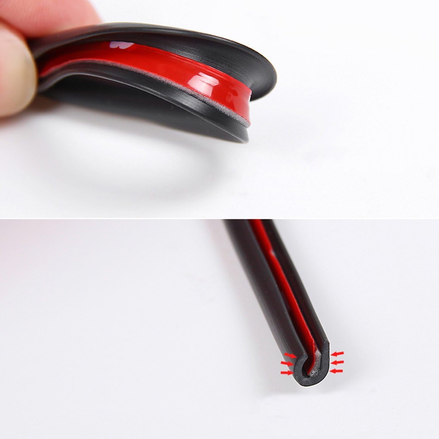 Door Edge Guard/Protected Lining/Trim Molding fits most cars,Car Door Edge Guards Trim Rubber Seal Protector Guard Strip Car Protection Door Edge fits most cars(16Ft Clean,No Glue Required): Automotive